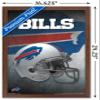 Trends International NFL Buffalo Bills - Helmet 16 Wall Poster, 14.725" x 22.375", Mahogany Framed Version view 3