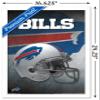 Trends International NFL Buffalo Bills - Helmet 16 Wall Poster, 14.725" x 22.375", White Framed Version view 3