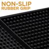 24" x 4" Rubber Bar Top Spill Mat | Professional Bartender's Essential Non-Slip Drink Cocktail Mixing Service Mat for Industrial and Home Kitchen Counters (Red, 1) view 4