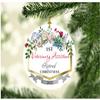 Veterinary Assistant Ornaments for Christmas Tree 1st Veterinary Assistant Retired Christmas Ornament Keepsake 2025 Retirement Gifts for Women Men Family Coworker MDF 3" White view 1