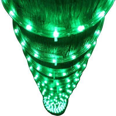 Russell Decor LED Rope Lights with 10-Level Dimmable Remote Control Waterproof Flexible for Outdoor Party Wedding Christmas Decoration 100ft (Green)
