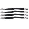 Sevenfly 4Pcs Sheet Straps Suspenders Band Adjustable Bed Corner Holder Elastic Fasteners Clips Grippers Mattress Pad Cover Fitted Sheet(Black) view 1