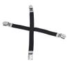 Sevenfly 4Pcs Sheet Straps Suspenders Band Adjustable Bed Corner Holder Elastic Fasteners Clips Grippers Mattress Pad Cover Fitted Sheet(Black) view 4