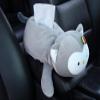 Creative Soft Tissue Case Box Holder Cute Plush Tissue Box Cover Napkin Tissue Box Case Holder for Car (Gray) view 2