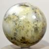 73mm 485g Dendrites in White Agate Opal Sphere Polished Natural Dendritic GemstoneDruzy Crystal Mineral Ball - Madagascar + Stand view 2