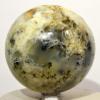73mm 485g Dendrites in White Agate Opal Sphere Polished Natural Dendritic GemstoneDruzy Crystal Mineral Ball - Madagascar + Stand view 3