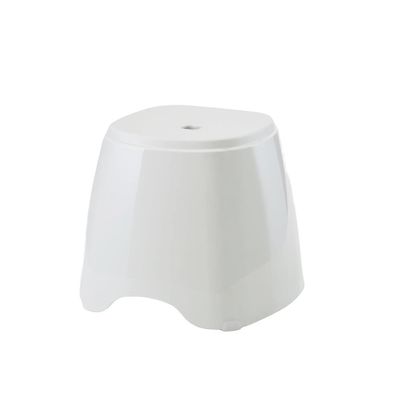 Toei AH-001 Bath Stool, White, Width 13.8 x Depth 14.0 x Height 12.0 inches (35 x 35.5 x 30.5 cm) & HAT