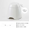 Toei AH-001 Bath Stool, White, Width 13.8 x Depth 14.0 x Height 12.0 inches (35 x 35.5 x 30.5 cm) & HAT view 3