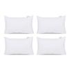 Acanva Throw Pillow Inserts, Euro Sham Form Stuffer with Premium Polyester Micro Fiber, Decorative for Bed, Couch and Sofa, 12x20 Inch(Pack of 4), White view 1