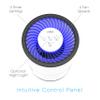 Pure Enrichment MistAire Eva - Mist-Free Evaporative Humidifier with Antibacterial Filter, 2.8-L Tank, 4 Speeds, Large Room Coverage up to 500 sq. ft., Night Light, Auto Shut-Off Timer, No White Dust view 4