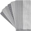 Premium Kitchen Towels (20x 28, 6 Pack) | Large Cotton Dish Towels | Flat & Terry Highly Absorbent Kitchen Linen Set with Hanging Loop | Gray view 3