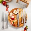 Cuisine::pro Damashiro Knife Block (Mizu, 7 Piece Set) - Japanese Knife Set with Glass Holder, Razor Sharp Blades, Damascus Inspired Design view 4
