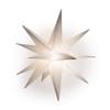 Elf Logic Large 12 Easy Assembly Warm White LED Moravian Star - Hanging Outdoor Christmas Light - Use as Holiday Decoration, Porch Light, 3D Fixture, Advent Star, Wedding & Ballroom Venue Decor view 1