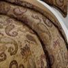 HNU 7 Piece Paisley Comforter Set King, Elegant Floral Paisley Motif Woven Jacquard Fabric Textured Embroidered Earth Tone Decorative Warm Cozy Comfy view 3
