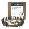 House2Home 31" Couch Spring Repair Kit to Fix Sofa Support for Sagging Cushions - Includes 4pk of Springs, Upholstery Spring Clips, Seat Stay Wire, Screws, and Installation Instructions view 1