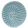 BIRDROCK HOME Round Pouf Ottoman | Cotton Braided Round Foot Stool | Bedroom and Living Room Poof | Sage Green Boho Ottoman | Pouf Foot Rest view 3