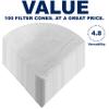 (100 Pack) Commercial 10" Deep Fryer Oil Filters, Maple Syrup Filters, Beeswax Filters, Grease Filter Cones, Best For Restaurants, Cafes, Food Trucks, Hotels view 4
