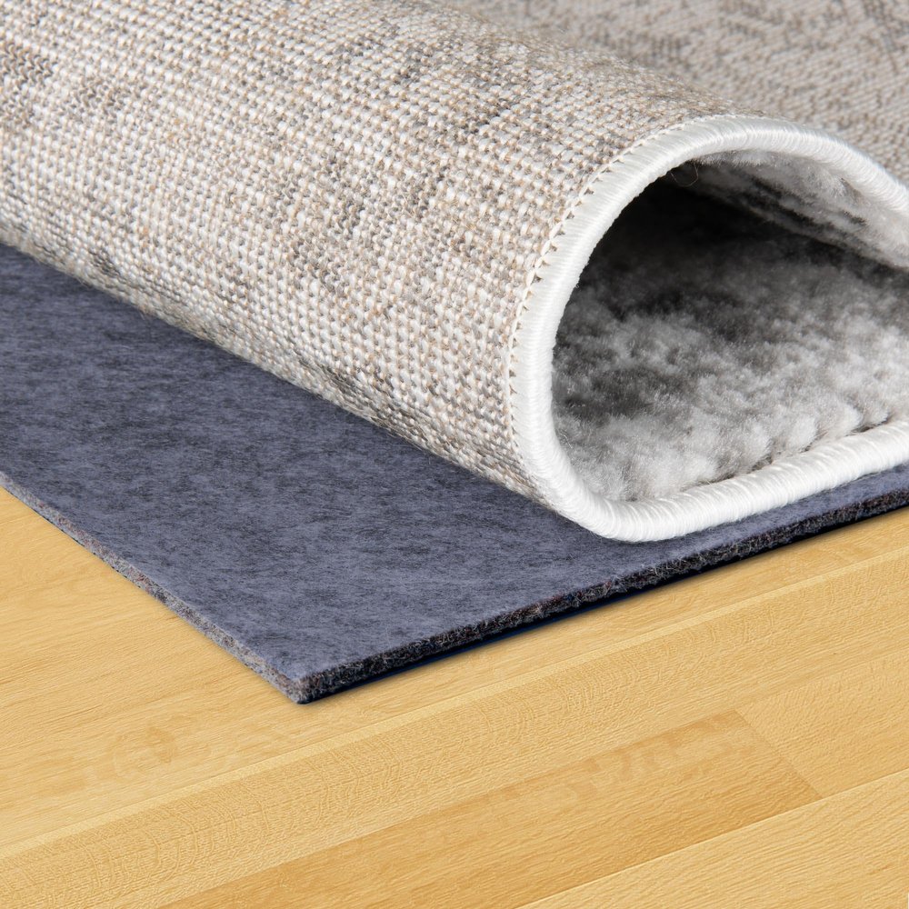 Unique Loom Uni-Luxe Dual Surface Felt and Rubber Non-Slip Rug Pad 1/4" Thick (3'x 5')