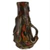 Dale Tiffany Rainier Lava Handcrafted Art Glass Sculpture, Amber/Red view 1