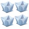 Dale Tiffany Bubble Fused Glass Candle Votive Set, 4-Piece, White view 1
