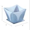 Dale Tiffany Bubble Fused Glass Candle Votive Set, 4-Piece, White view 3