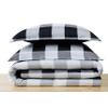 TRULY SOFT Everyday Buffalo Plaid Black Polyester 3-Piece Full/Queen Duvet Set, Plaid Themed, for Men and Women, Oeko-TEX Certified Confidence view 2