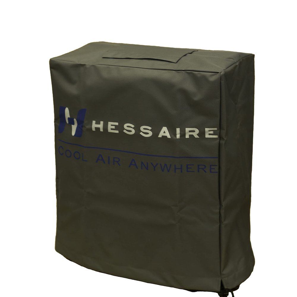 Hessaire Cooler Cover for Models: MC91,MC92V,M350, 11,000 CFM in Silver Gray