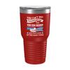 Funny Guatemalan Cup - You Can't Buy Happiness but Marry - 30oz Red Tea, Coffee Tumbler view 1
