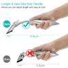 TopCharm Shower Squeegee for Shower Doors, All Purpose Shower Window Squeegee for Shower Glass Door, Mirror and Car, Bathroom Squeegee for Shower with Hook, Stainless Steel (Silver, 12 Inch) view 2