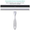 TopCharm Shower Squeegee for Shower Doors, All Purpose Shower Window Squeegee for Shower Glass Door, Mirror and Car, Bathroom Squeegee for Shower with Hook, Stainless Steel (Silver, 12 Inch) view 3