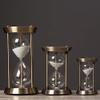 Bronze Hourglass Timer, 30 Minutes Metal Sand Timer Sandglass Birthday Gift Decor Office view 4
