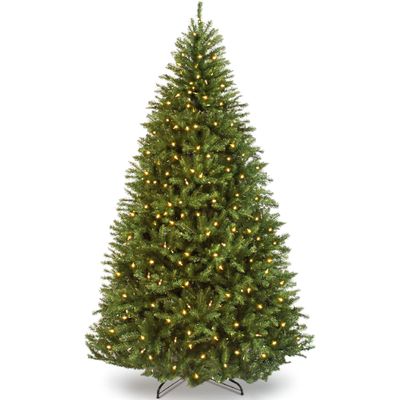 Best Choice Products Douglas Fir Christmas Tree, 7.5ft Pre-lit Artificial Full Fir Lighted Holiday Decoration w/Warm White Lights, Metal Stand
