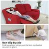 Easy-Going 6 Pieces Recliner Loveseat Stretch Sofa Slipcover Sofa Cover Furniture Protector Couch Soft with Elastic Bottom Kids, Spandex Jacquard Fabric Small Checks Christmas Red view 3