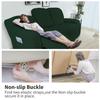 Easy-Going 6 Pieces Recliner Loveseat Stretch Sofa Slipcover Sofa Cover Furniture Protector Couch Soft with Elastic Bottom Kids, Spandex Jacquard Fabric Small Checks Dark Green view 3