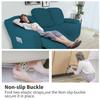 Easy-Going 6 Pieces Recliner Loveseat Stretch Sofa Slipcover Sofa Cover Furniture Protector Couch Soft with Elastic Bottom Kids, Spandex Jacquard Fabric Small Checks Peacock Blue view 3