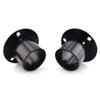 SDTC Tech 1-1/4 Inch Flange Rod Holder Cylinder Type Stainless Steel Shower Pole End Supports Bracket Closet Rod Socket with Fixing Screws for Bathroom Wardrobe Laundry Rooms, Matte Black - 2 Pack view 4