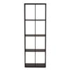 Baxton Studio Janne Modern and Contemporary Dark Brown Finished 8-Cube Multipurpose Storage Shelf view 4