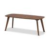 Baxton Studio Dahlia Mid-Century Modern Walnut Finished Coffee Table view 1
