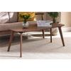 Baxton Studio Dahlia Mid-Century Modern Walnut Finished Coffee Table view 2