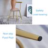 Barstools Metal Bar Stools Modern Counter Height Stool Contemporary Velvet Upholstered Seat with Gold Metal Leg Kitchen Breakfast Chair for Bistro Pub Dining Room view 4