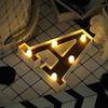 BalsaCircle 6" tall Gold A Marquee Warm White LED Lighted Alphabet Number Sign Home Wedding Reception Party Bar Tabletop Decorations view 2