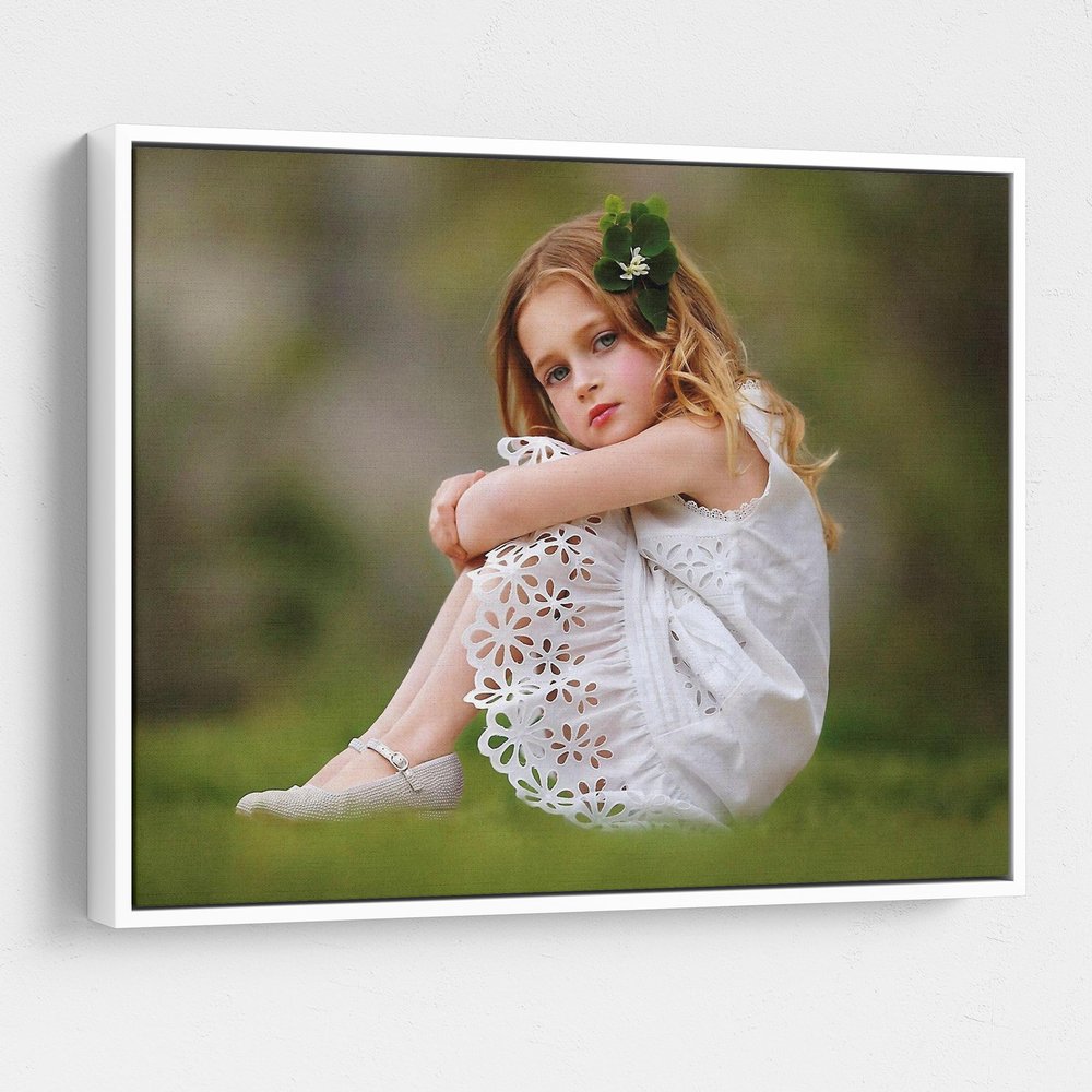 P&L ART. Personalized Custom Canvas Prints: Photo On Canvas Transform Your Photos into Stunning Framed Wall Art Digitally Printed Photo To Canvas Ideal for Home Decor Gifts Keepsakes White 20X24