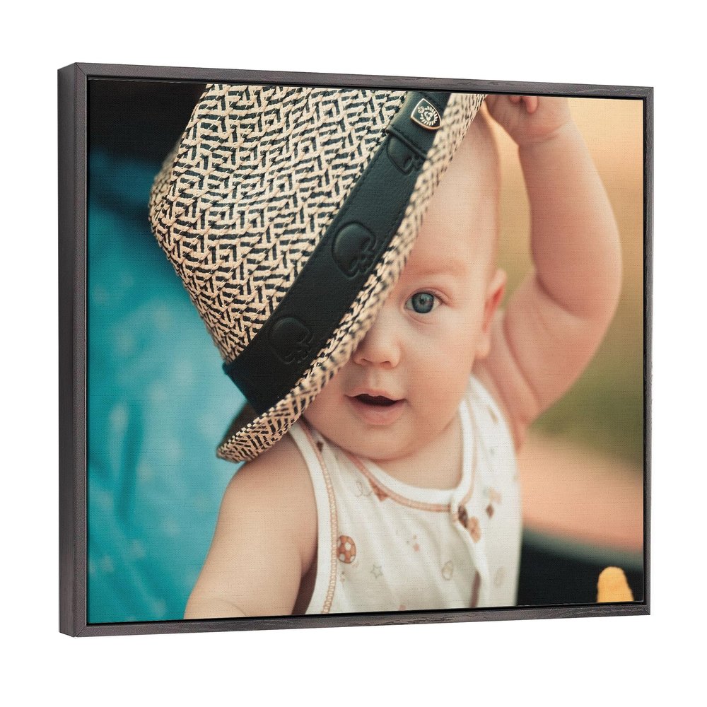 P&L ART. Personalized Custom Canvas Prints: Photo On Canvas Transform Your Photos into Stunning Framed Wall Art Digitally Printed Photo To Canvas Ideal for Home Decor Gifts Keepsakes Black 20X24