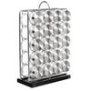 Amazon Basics 20 Jars Spice Rack Organizer, Space-Saving Kitchen Organizer with Glass Spice Jars, Sturdy, Silver view 1