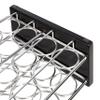 Amazon Basics 20 Jars Spice Rack Organizer, Space-Saving Kitchen Organizer with Glass Spice Jars, Sturdy, Silver view 3