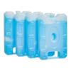 Amazon Basics Reusable Hard Sided Ice Packs for Lunch Boxes, Stay Cold, No Leak, BPA Free, Rectangular, 6.5" x 4.3" x 1.2", Blue, 4-Pack view 1