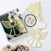 Book lovers collection Gold Guardian angel book mark, Wedding Bridal Quinceanera Holiday Communion Christening Party Favors, Set of 1 view 1