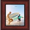 Poster Palooza 20x11 Traditional Mahogany Complete Wood Picture Frame with UV Acrylic Plexiglass, Foam Board Backing & Hardware Included view 4