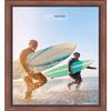 Poster Palooza 20x11 Traditional Mahogany Complete Wood Picture Frame with UV Acrylic Plexiglass, Foam Board Backing & Hardware Included view 4