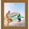 Poster Palooza 14x12 Traditional Antique Gold Complete Wood Picture Frame with UV Acrylic Plexiglass, Foam Board Backing & Hardware Included view 4